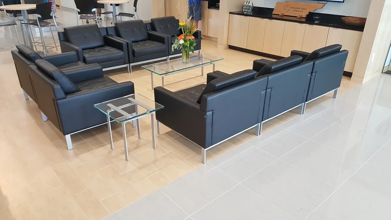 Customer Lounge Cleaning Services with JANECO